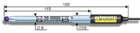 ЭС-10608 Лабораторный pH-электрод уменьшенного диаметра
