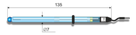 ЭС-10611 Лабораторный pH-электрод для экспресс-анализаторов сталей и сплавов на углерод АН-7529 и АН-7560