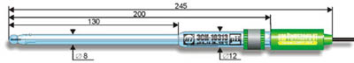 ЭСК-10313 Лабораторный комбинированный "полумикро"-электрод для измерения pH