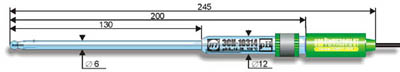 ЭСК-10314 Лабораторный комбинированный "полумикро"-электрод для измерения pH