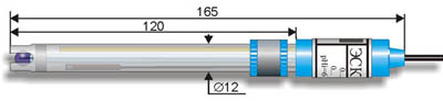 ЭСК-10609 Лабораторный комбинированный pH-электрод со встроенным термодатчиком (3 в 1).