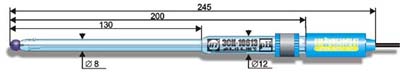 ЭСК-10613 Лабораторный комбинированный "полумикро"-электрод для измерения pH