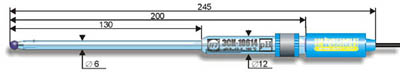 ЭСК-10614 Лабораторный комбинированный "полумикро"-электрод для измерения pH